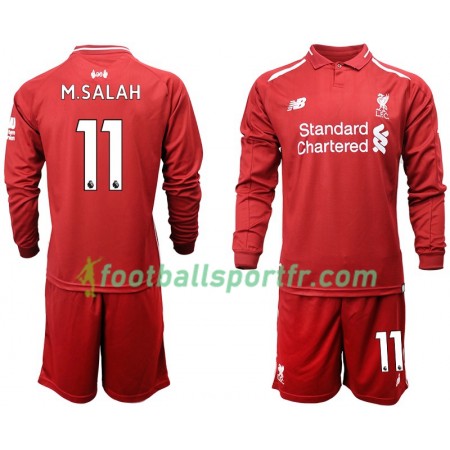 Tenue Liverpool M.SALAH 11 Enfant Domicile 2018-2019 Maillot de Foot ML